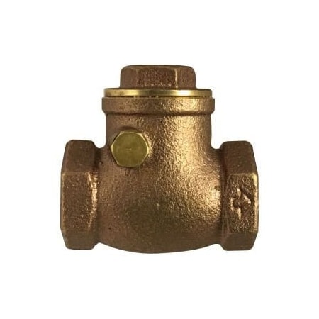 Midland Industries Swing Check Valve, 2 Nominal, IPS Threaded End Style, 200 psi WOG125 psi WSP Pressure, 5 to 150 d 940357